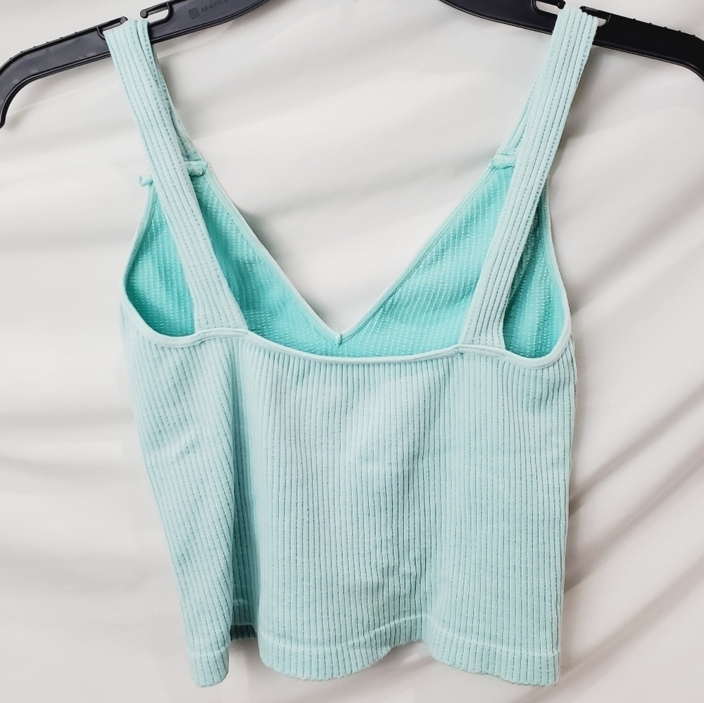 NWOT Free People Movement Washed Seamless Ribbed Crop tank size XS/S - Picture 4 of 6
